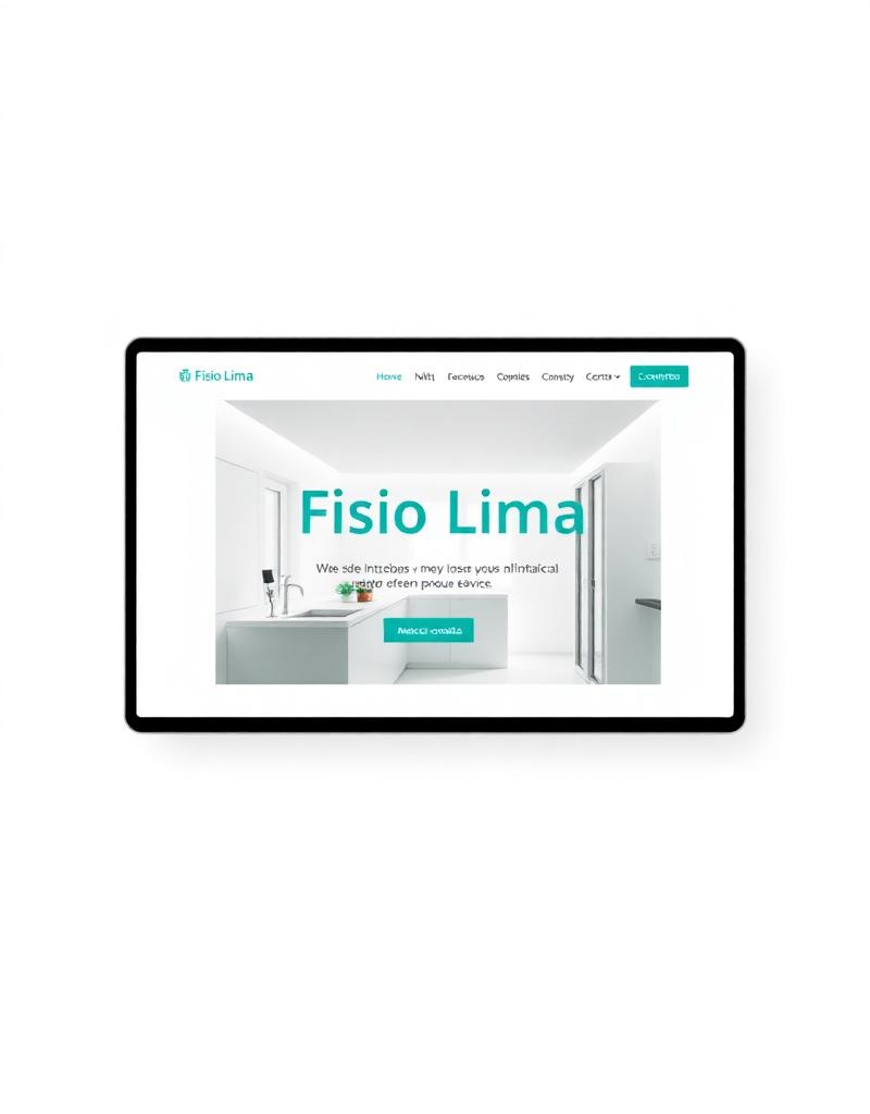 Site da Fisio Lima criado pela LusoDesign